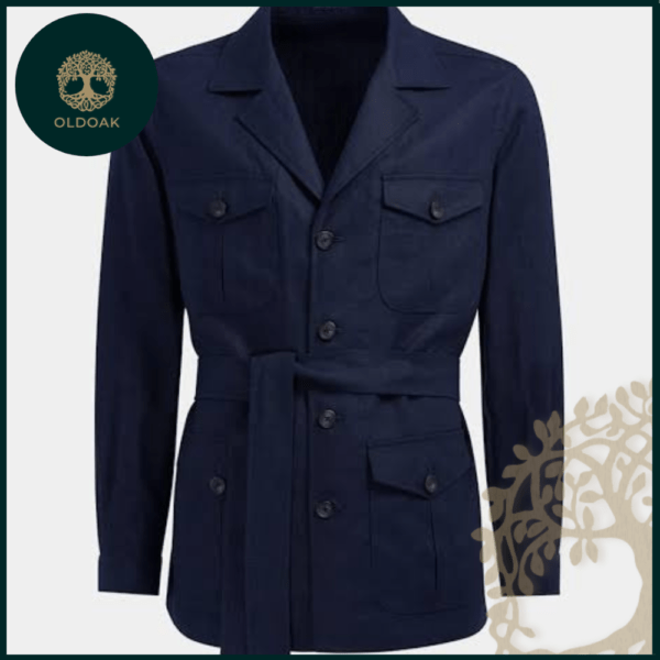 Navy Safari Jacket